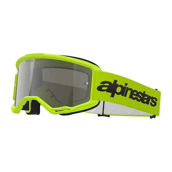 Alpinestars Vision 3 Wordmark Goggles - Yellow Mirror Silver
