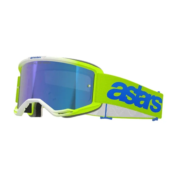 Alpinestars Vision 5 Blaze Goggles - Yellow/Blue Mirror Blue