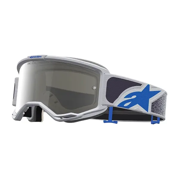 Alpinestars Vision 5 Drag Goggles - Lilac/Blue Mirror Silver