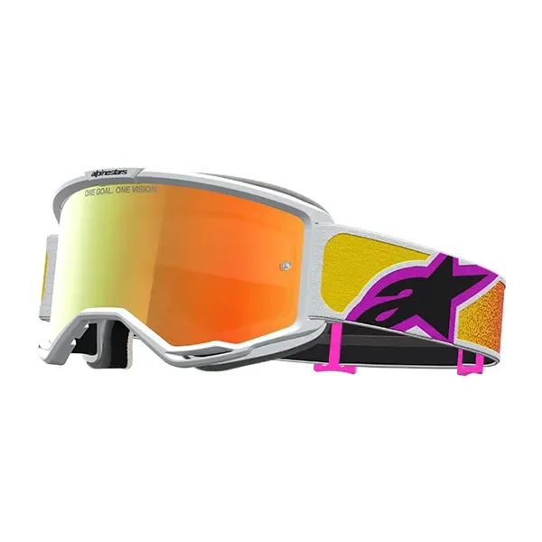 Alpinestars Vision 5 Drag Goggles - Orange/Red Mirror Red