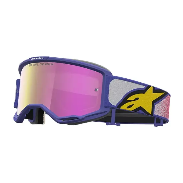 Alpinestars Vision 5 Drag Goggles - Red/Purple Mirror Pink
