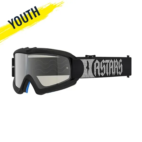 Alpinestars Vision Atrox Youth Goggles - Black/Silver Mirror Silver