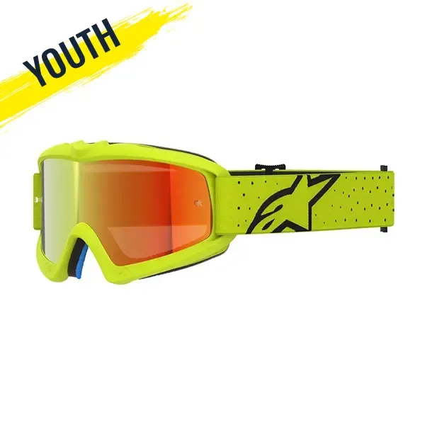 Alpinestars Vision Vesta Youth Goggles - Yellow/Black Mirror Red