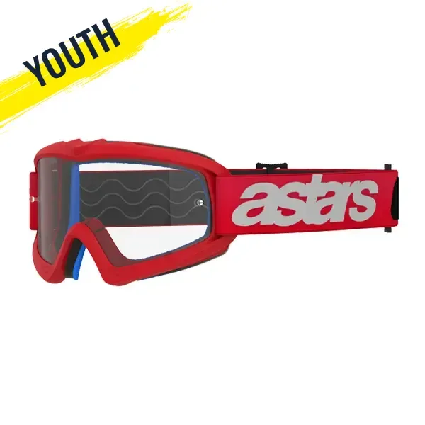 Alpinestars Vision Corp Youth Goggles - Red Clear