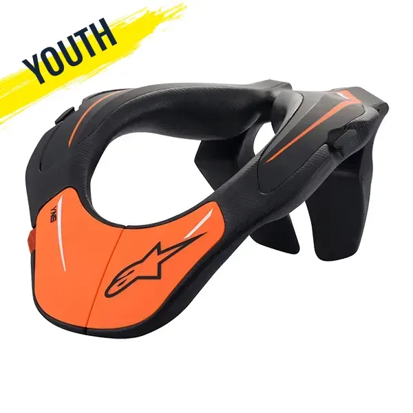Alpinestars Youth Neck Support - Black/Orange
