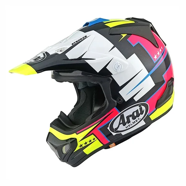 Arai MX-V Evo Battle Motocross Helmet - Yellow
