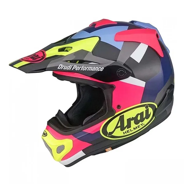 Arai MX-V Evo Block Motocross Helmet - Pink