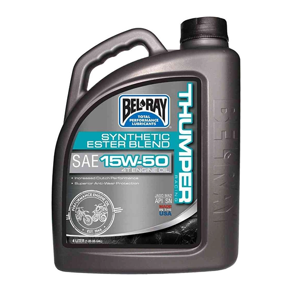Bel-Ray Thumper Racing Synthetic Ester Blend 4T Engine Oil 15W50