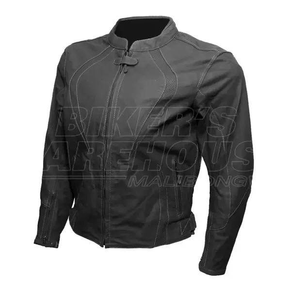 Biker Zone Ladies Leather Jacket - Black
