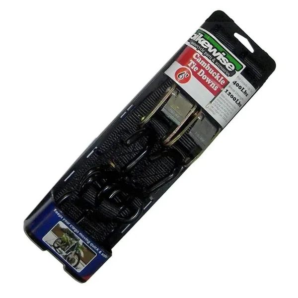 BMA 2pc Tie-Downs - Black Soft Loop CT02-ST-2BP-BK-00