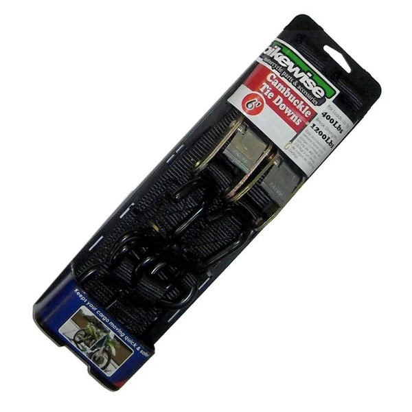 BMA 2pc Tie-Downs - Black Soft Loop CT02-ST-2BP-BK-00