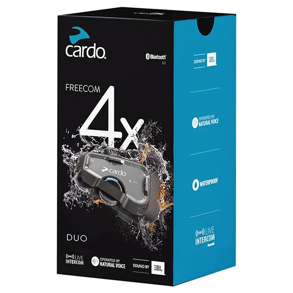 Cardo Freecom 4x Duo Communication System Double Pack