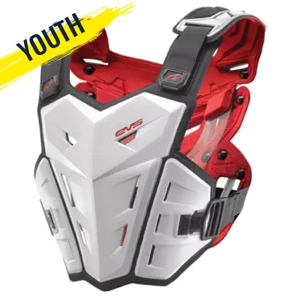 EVS F1 Youth Chest Protector - White