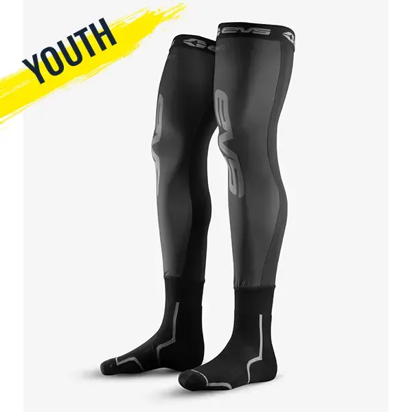EVS Fusion Youth Socks - Black (One size Fits All)