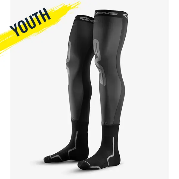 EVS Fusion Youth Socks - Black (One size Fits All)