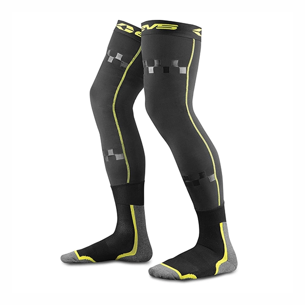 EVS Fusion Knee Brace Socks - Hi-Vis/Black