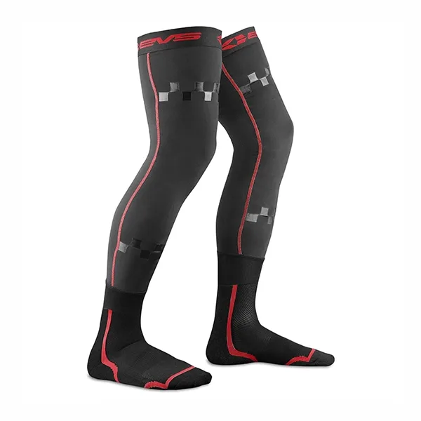 EVS Fusion Knee Brace Socks - Red/Black