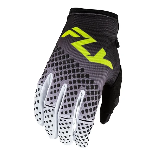Fly Kinetic Fade Gloves -Black/White/Hi-Vis