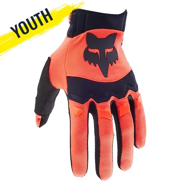 Fox Dirtpaw Youth MX Glove - Flo Orange
