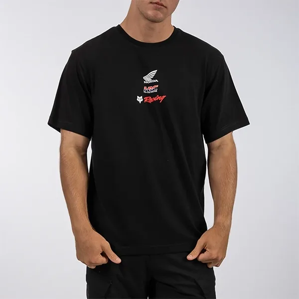 Fox Checker Oversized Tee - Black