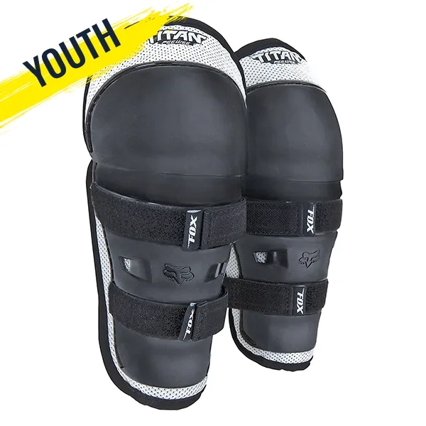Fox Titan Peewee Knee/Shin Pads - One Size 08037-464