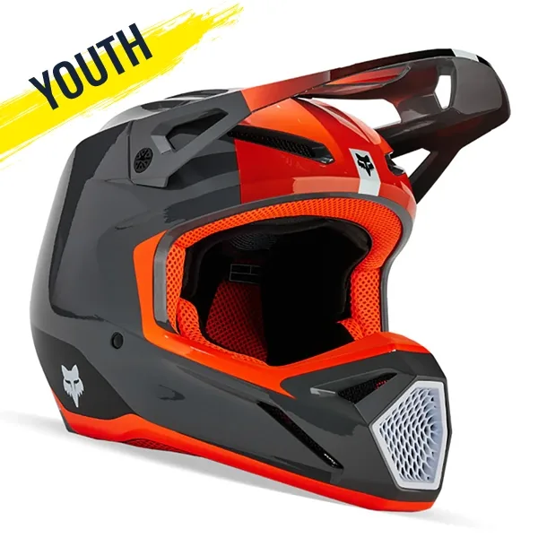 Fox V1 Ballast Youth Helmet - Grey