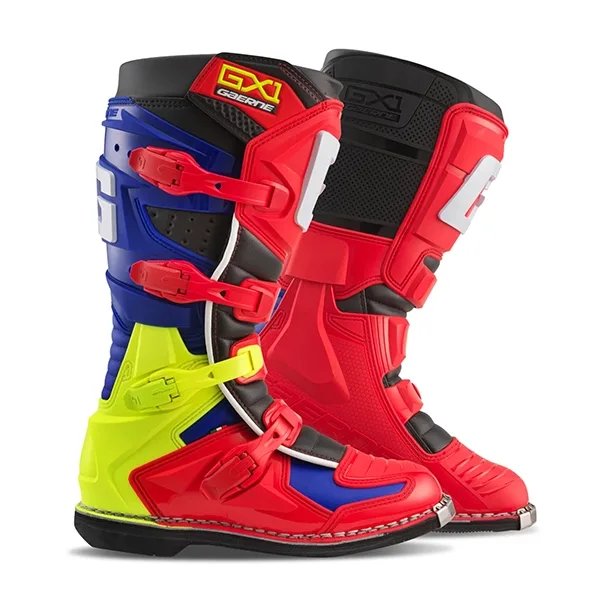Gaerne GX1 Motocross Boots - Red/Multi