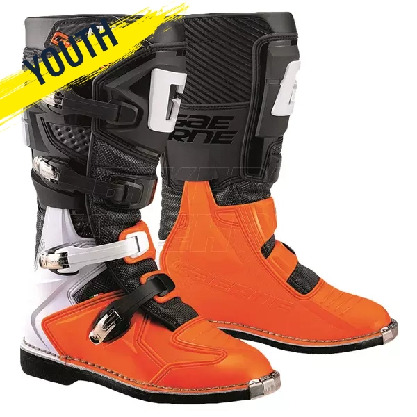 Gaerne GX-J Youth Motocross Boots- Black/Orange