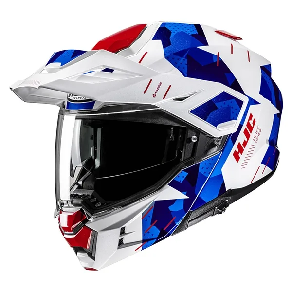 HJC i80 Roki Adventure Helmet - MC21 Red/White/Blue