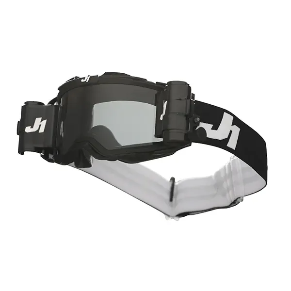 Just1 Nerve Plus Goggles - Solid Black/White Smoke lens