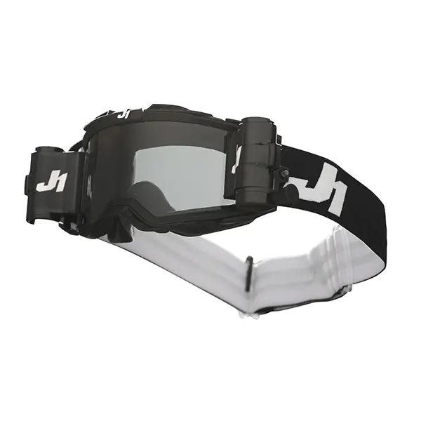 Just1 Nerve Plus Goggles - Solid Black/White Smoke lens