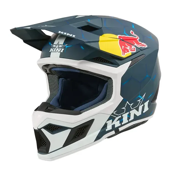 Kini Red Bull MX3 1.0 Helmet - Blue/White
