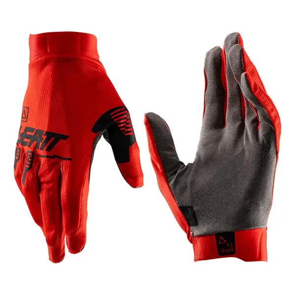 Leatt 1.5 GripR Motocross Gloves - Red