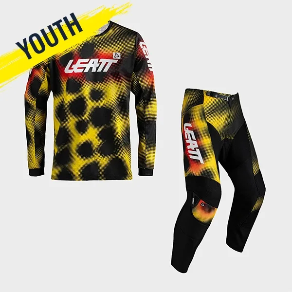 Leatt 3.5 Youth Ride Kit - Leopard Yellow
