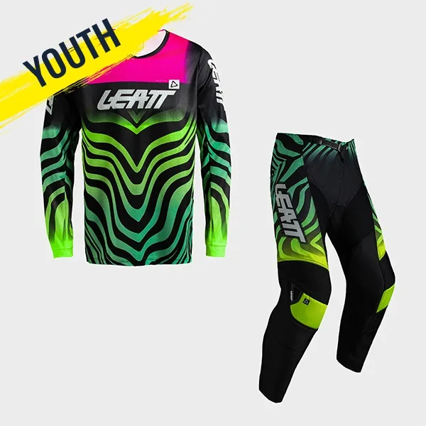 Leatt 3.5 Youth Ride Kit - Tiger Pink