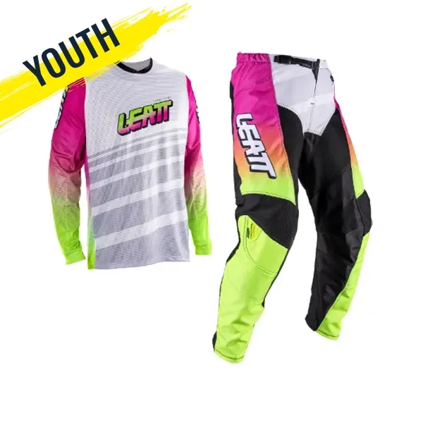 Leatt 3.5 Youth Ride Kit (2026) - Retro Pink