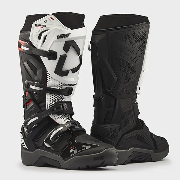 Leatt Moto 5.5 FlexLock Enduro Evo Boots - Black/White