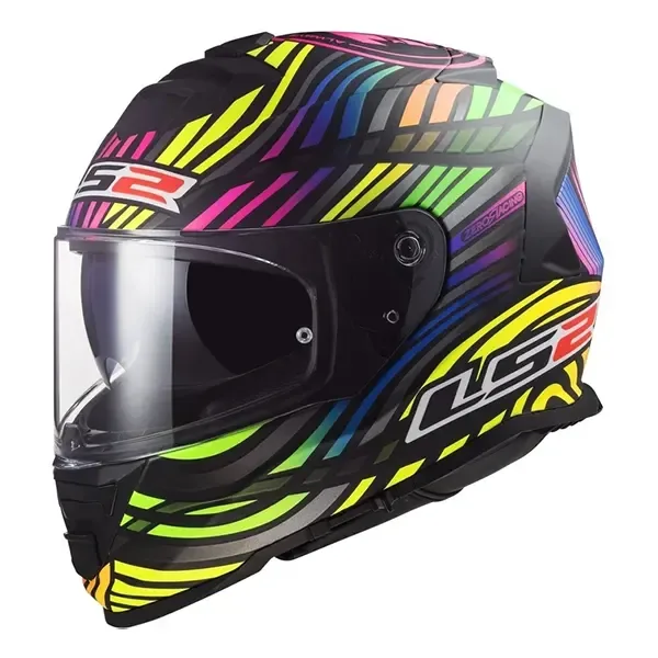LS2 FF800 Storm II Power Helmet - Matt Black/Rainbow