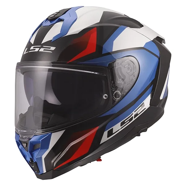 LS2 FF817 Challenger II Viper Helmet - White/Blue/Red