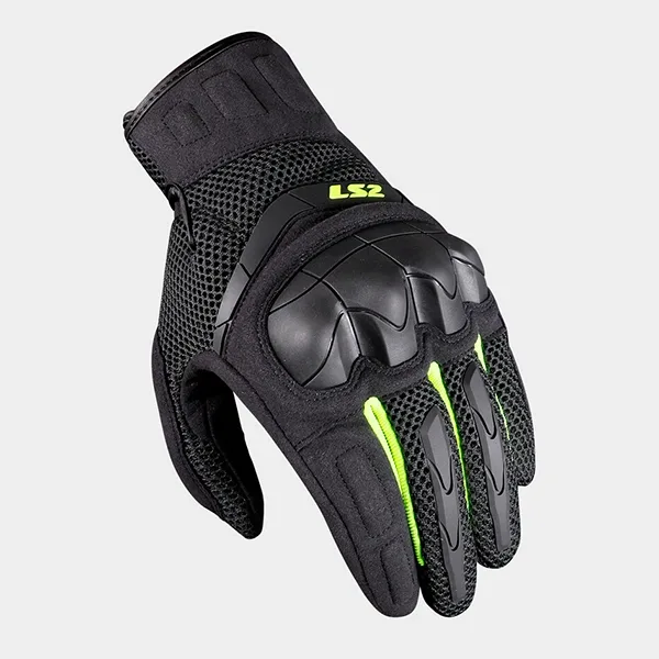 LS2 Kubra Gloves - Black/Hi-Vis