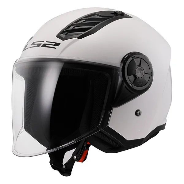 LS2 OF616 Airflow II Open Face Helmet - Solid White