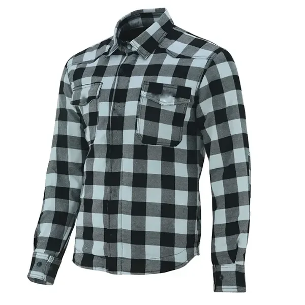 Nexo Flannel Shirt - Black/White N-FS-BLKW
