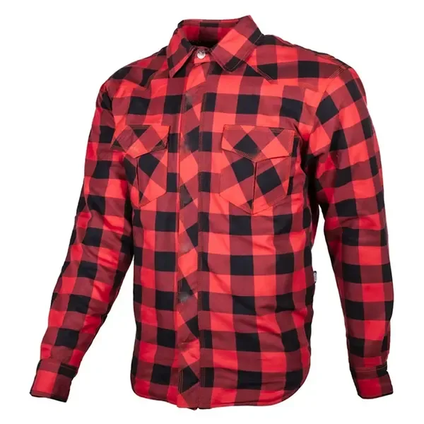 Nexo Flannel Shirt - Black/Red N-FS-BLKR