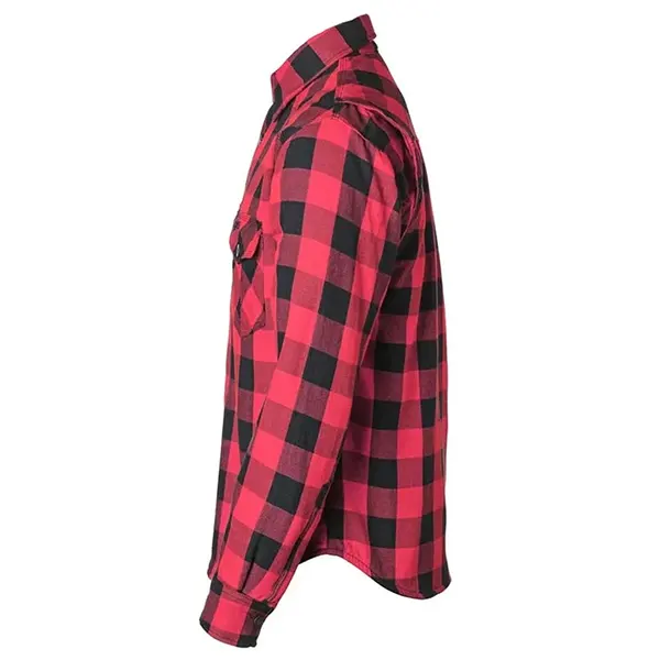 Nexo Flannel Shirt - Black/Red - Biker's Warehouse