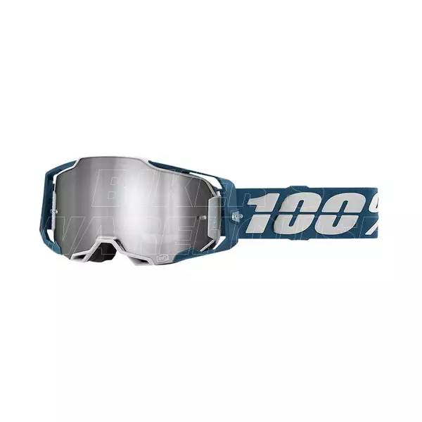 100% Armega Goggle - Albar Flash Silver Mirror Lens 50721-26103