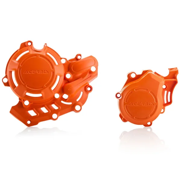 Acerbis X-Power Clutch and Ignition Cover - Orange