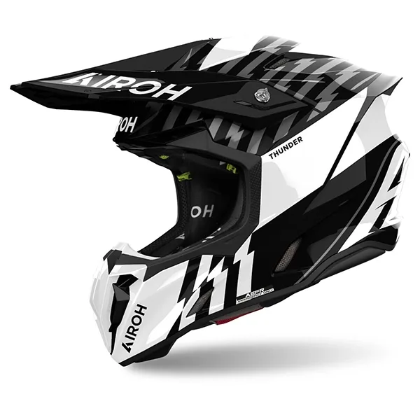 Airoh Twist 3 Thunder Motocross Helmet – Black/White
