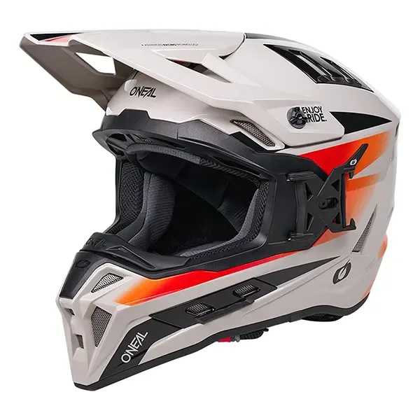 O'Neal EX-SRS Magma MX Helmet - Grey/Orange