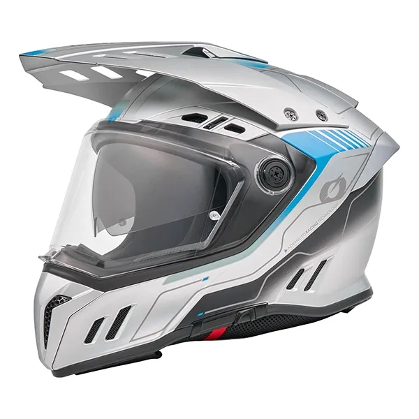 O’Neal Sierra RS Echo Adventure Helmet - Grey/Blue