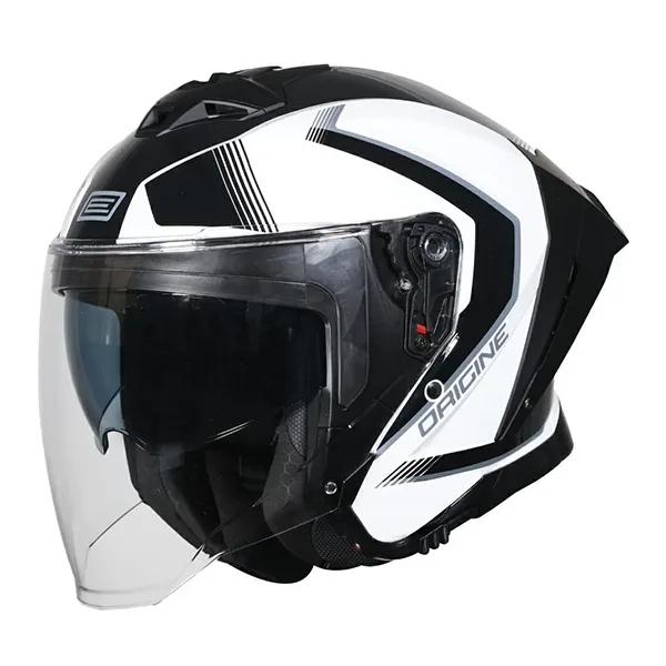 Origine Aprica Essential Jet Helmet - Gloss Black/White